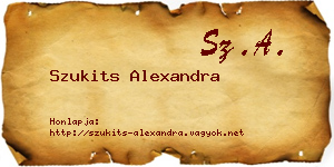 Szukits Alexandra névjegykártya